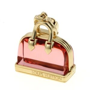 18k Gold Louis Vuitton Alma bag charm pendent